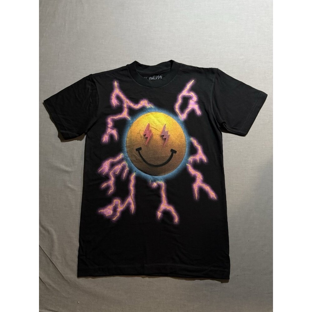 J Balvin 2022 Jose Concert Tour Shirt Men S Black Lightning Short Sleeve Tee New